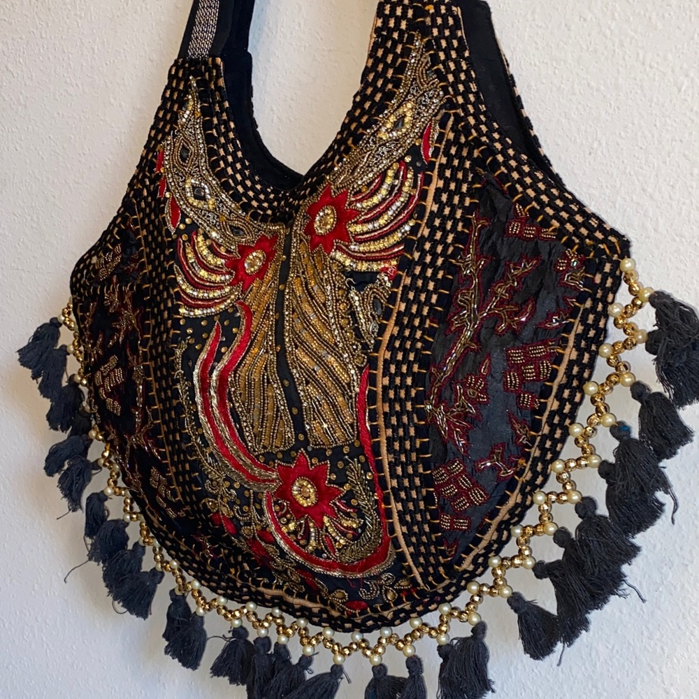 Embroidered Multicolor Boho Bag - Picture 10 of 11